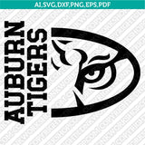Auburn Tigers SVG Bundle | NCAA College Logo Vector Cricut