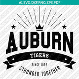 Auburn Tigers SVG Bundle | NCAA College Logo Vector Cricut