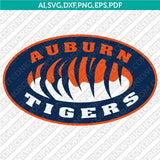 Auburn Tigers SVG Bundle | NCAA College Logo Vector Cricut