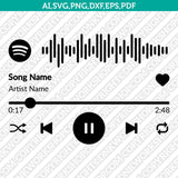 Audio Control Buttons Music Player SVG Sticker Decal Silhouette Cameo Cricut Cut File