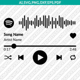 Audio Control Buttons Music Player SVG Sticker Decal Silhouette Cameo Cricut Cut File