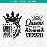 August Birthday SVG Cut File Clipart Cricut Png