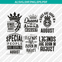 August Birthday SVG Cut File Clipart Cricut Png