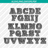 Aztec Letters Fonts Alphabet SVG Vector Silhouette Cameo Cricut Cut File Clipart Png Dxf Eps