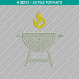 BBQ Barbecue Grill Embroidery Design - 6 Sizes - INSTANT DOWNLOAD