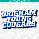 BYU Cougars SVG Bundle – NCAA College Logo Vector Files for Cricut