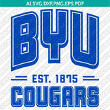 BYU Cougars SVG Bundle – NCAA College Logo Vector Files for Cricut