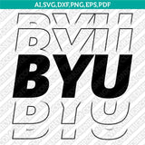 BYU Cougars SVG Bundle – NCAA College Logo Vector Files for Cricut
