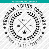 BYU Cougars SVG Bundle – NCAA College Logo Vector Files for Cricut