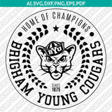 BYU Cougars SVG Bundle – NCAA College Logo Vector Files for Cricut