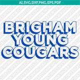 BYU Cougars SVG Bundle – NCAA College Logo Vector Files for Cricut