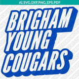 BYU Cougars SVG Bundle – NCAA College Logo Vector Files for Cricut