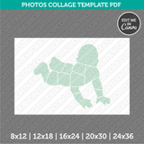 Baby Kids Photo Collage Template Canva PDF