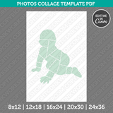 Baby Cute Photo Collage Template Canva PDF