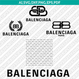 Balenciaga SVG Bundle | Luxury Fashion Logo & Pattern Vector Cricut