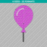 Balloon Embroidery Design - 6 Sizes - INSTANT DOWNLOAD