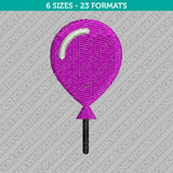 Balloon Embroidery Design - 6 Sizes - INSTANT DOWNLOAD
