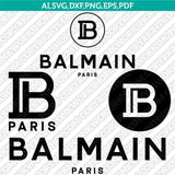 Balmain SVG Bundle | Luxury Fashion Logo & Pattern Vector Cricut
