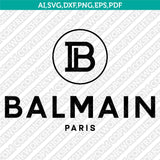Balmain SVG Bundle | Luxury Fashion Logo & Pattern Vector Cricut