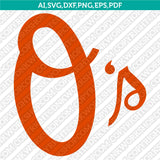 Baltimore Orioles SVG Bundle – MLB Baseball Logo Vector Cricut