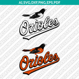 Baltimore Orioles Logo SVG | MLB Vector Cricut Silhouette