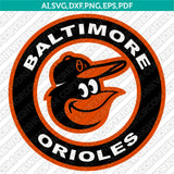 Baltimore Orioles SVG Bundle – MLB Baseball Logo Vector Cricut