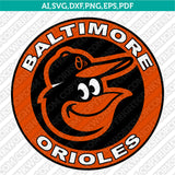 Baltimore Orioles SVG Bundle – MLB Baseball Logo Vector Cricut