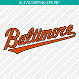 Baltimore Orioles SVG Bundle – MLB Baseball Logo Vector Cricut