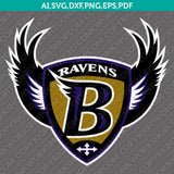 Baltimore Ravens SVG Bundle – NFL Football Logo Vector Files for Cricut