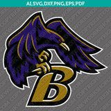 Baltimore Ravens SVG Bundle – NFL Football Logo Vector Files for Cricut