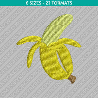 Banana Embroidery Design - 6 Sizes - INSTANT DOWNLOAD