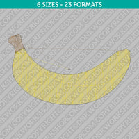 Banana Machine Embroidery Design - 6 Sizes - INSTANT DOWNLOAD