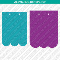 Banner Scallop Pennant Bunting Svg Silhouette Cameo Vector Cricut Cut File Clipart Png Eps Dxf