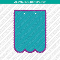 Banner Scallop Pennant Bunting Svg Silhouette Cameo Vector Cricut Cut File Clipart Png Eps Dxf