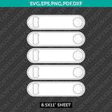 Bartender Bottle Opener Blank Sublimation Design Template – SVG, PNG & Vector