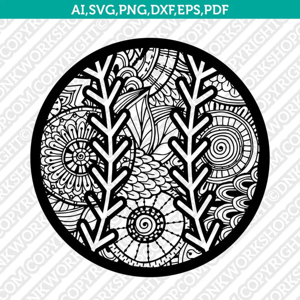 Baseball Mandala Zentangle SVG Laser Cut File CNC Plasma Baseball Mandala Zentangle SVG Laser Cut File CNC Plasma