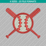 Baseball Softball Embroidery Design - 6 Sizes - INSTANT DOWNLOAD