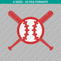 Baseball Softball Embroidery Design - 6 Sizes - INSTANT DOWNLOAD