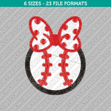 Baseball Softball Mom Embroidery Design - 6 Sizes - INSTANT DOWNLOAD