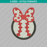 Baseball Softball Mom Embroidery Design - 6 Sizes - INSTANT DOWNLOAD