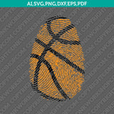 Basketball it's In My DNA Fingerprint SVG Vector Cricut Cut File Clipart Png Eps Dxf