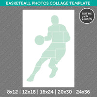 Basketball Photo Collage Template Canva PDF