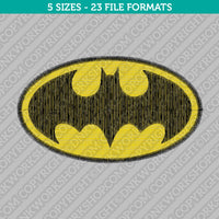 Batman Symbol Embroidery Design - 5 Sizes - INSTANT DOWNLOAD