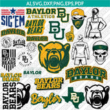 Baylor Bears SVG Bundle | NCAA College Logo Vector Files