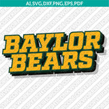Baylor Bears SVG Bundle | NCAA College Logo Vector Files