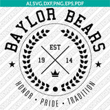 Baylor Bears SVG Bundle | NCAA College Logo Vector Files