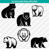 Bear SVG Mascot Cut File Cricut Clipart Silhouette Png