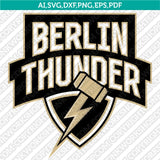 Berlin Thunder SVG Bundle | AFLE Football Logo Vector Cricut