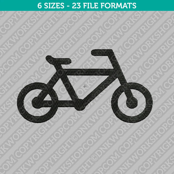 Bicycle Bike Machine Embroidery Design - 7 Sizes - INSTANT DOWNLOAD
