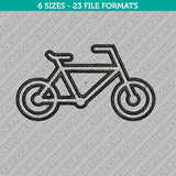 Bicycle Bike Embroidery Design - 5 Sizes - INSTANT DOWNLOAD